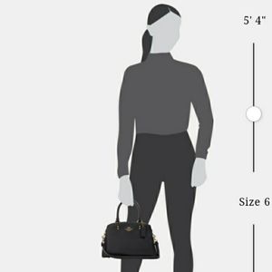 Black leather Coach purse